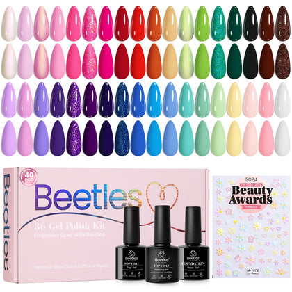beetles Gel Polish 40 PCS Verse of Flower Garden Set front view