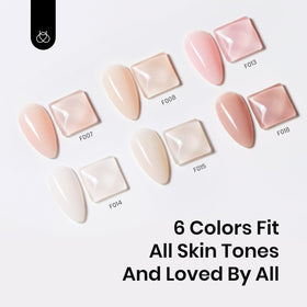 beetles Gel Polish 6 Colours Rubber Base Gel Nail Polish application process