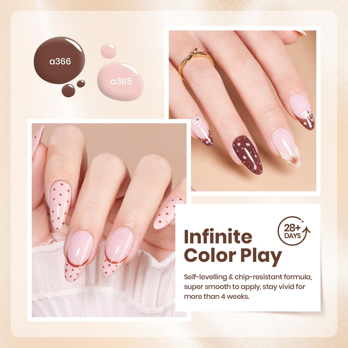 beetles Gel Polish 6 shades of nude and brown gel polish
