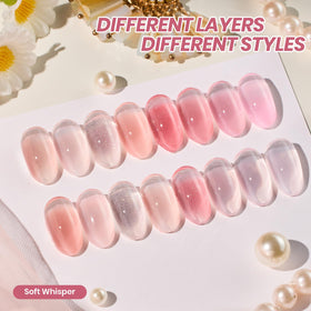 beetles Gel Polish 8 colours jelly gel polish kit display
