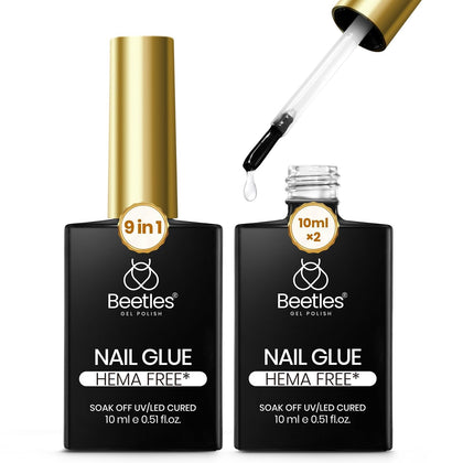 beetles Gel Polish 9-in-1 Gel Nail Glue 10ml front view