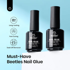 Beetles Gel Polish 9 in 1 Nail Glue bottle with applicator