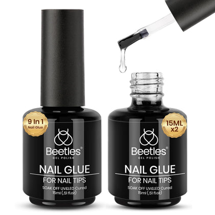 Beetles Gel Polish 9 in 1 Nail Glue front view
