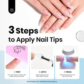 Beetles Gel Polish 9 in 1 Nail Glue with rhinestones