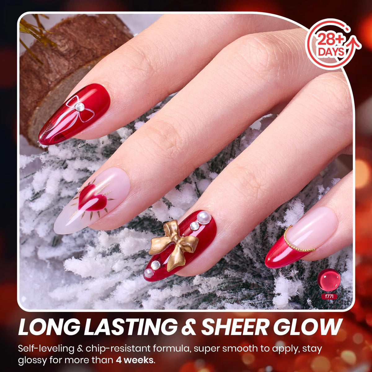beetles Gel Polish application on nails showcasing glossy finish