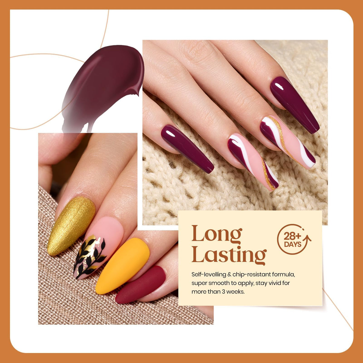 Beetles gel polish application process with LED light