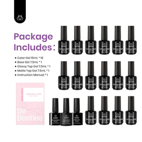 beetles Gel Polish application process with nail lamp