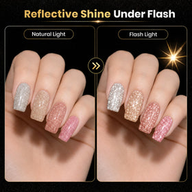 beetles Gel Polish application process with UV lamp