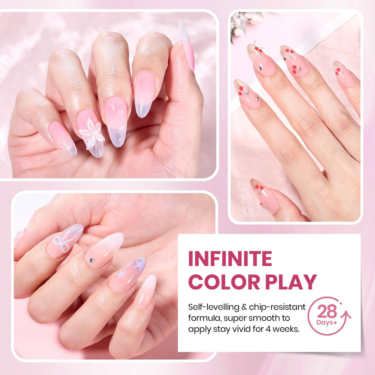 beetles Gel Polish application process with UV lamp