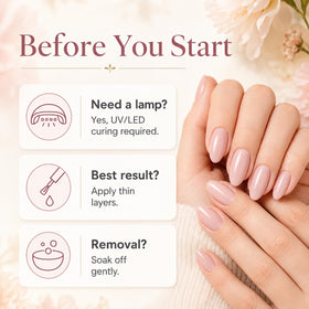 beetles Gel Polish application process with UV lamp