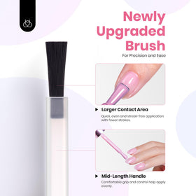 beetles Gel Polish application scene with manicured nails