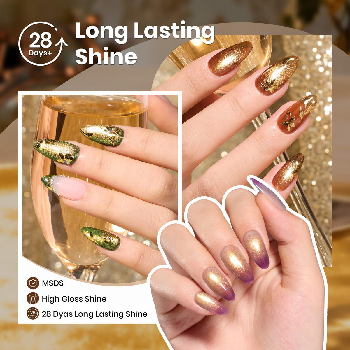 beetles Gel Polish application with magnetic tool