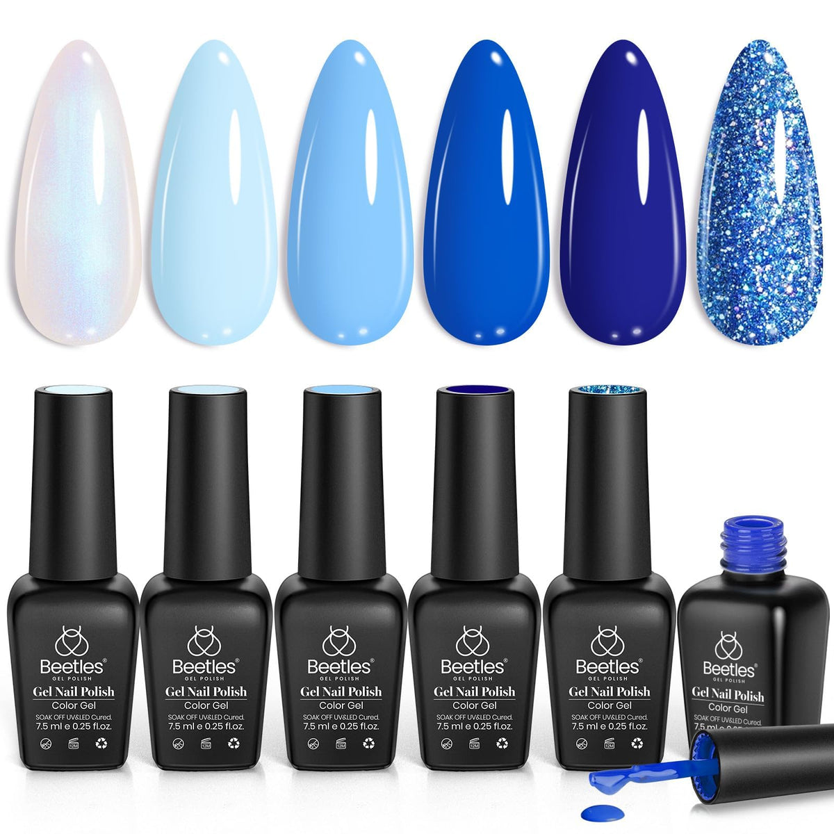 beetles Gel Polish Aquarius Holy Water Collection front view