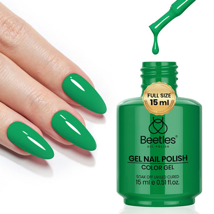 beetles Gel Polish Bamboo Rhythm green gel polish bottle front view