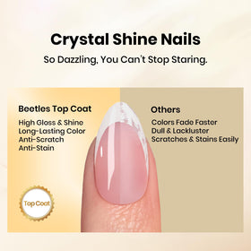 beetles Gel Polish Base and Top Coat Set 15ml side view