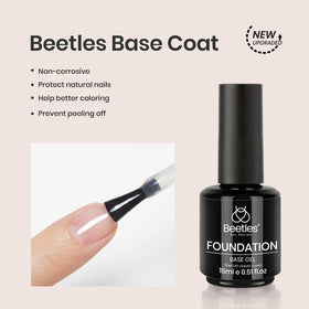 beetles Gel Polish Base and Top Coat Set packaging