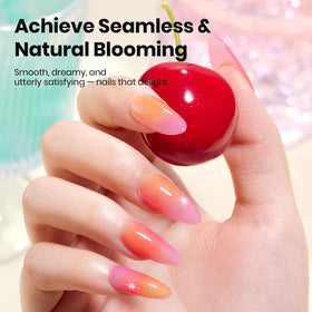 beetles Gel Polish Blooming Gel application on nails