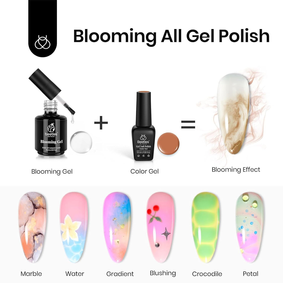 beetles Gel Polish Blooming Gel close-up of bottle