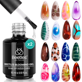 beetles Gel Polish Blooming Gel front view with packaging
