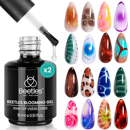 beetles Gel Polish Blooming Gel front view with packaging