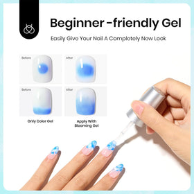 beetles Gel Polish Blooming Gel Nail Polish 20ml application on nails
