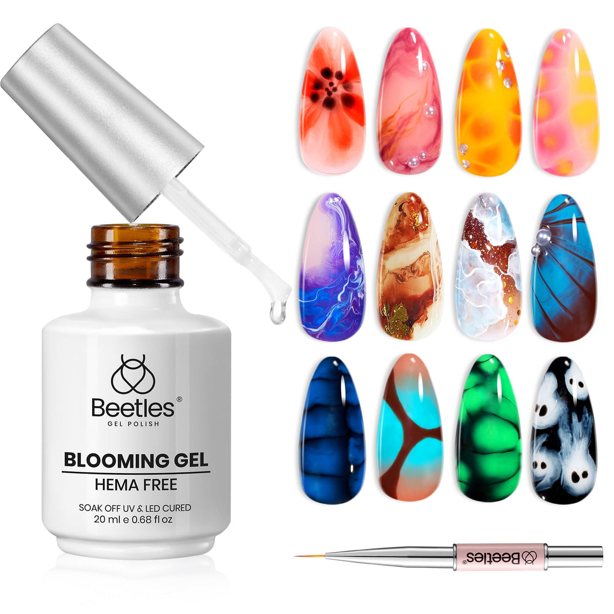 beetles Gel Polish Blooming Gel Nail Polish 20ml front view