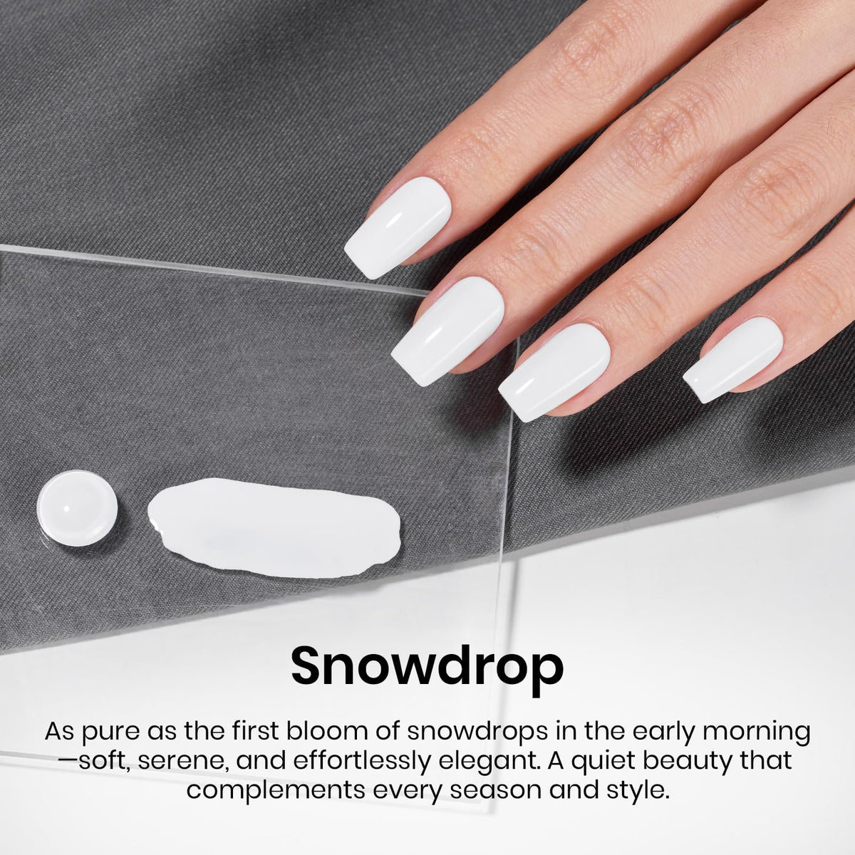 beetles Gel Polish bottle with matching white gel polish