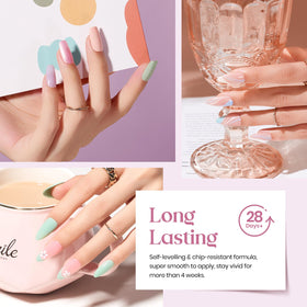 beetles Gel Polish bottles with pastel colours