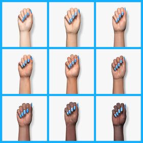 beetles Gel Polish Bright Blue Gel Nail Polish 15ML with nail brush