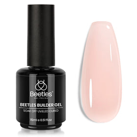 beetles Gel Polish Builder Gel 15ml Natural Nude front view