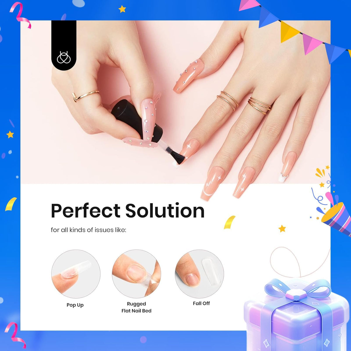 beetles Gel Polish Builder Gel application on nails