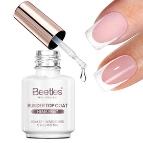 beetles Gel Polish Builder Top Coat Gel 15ml front view