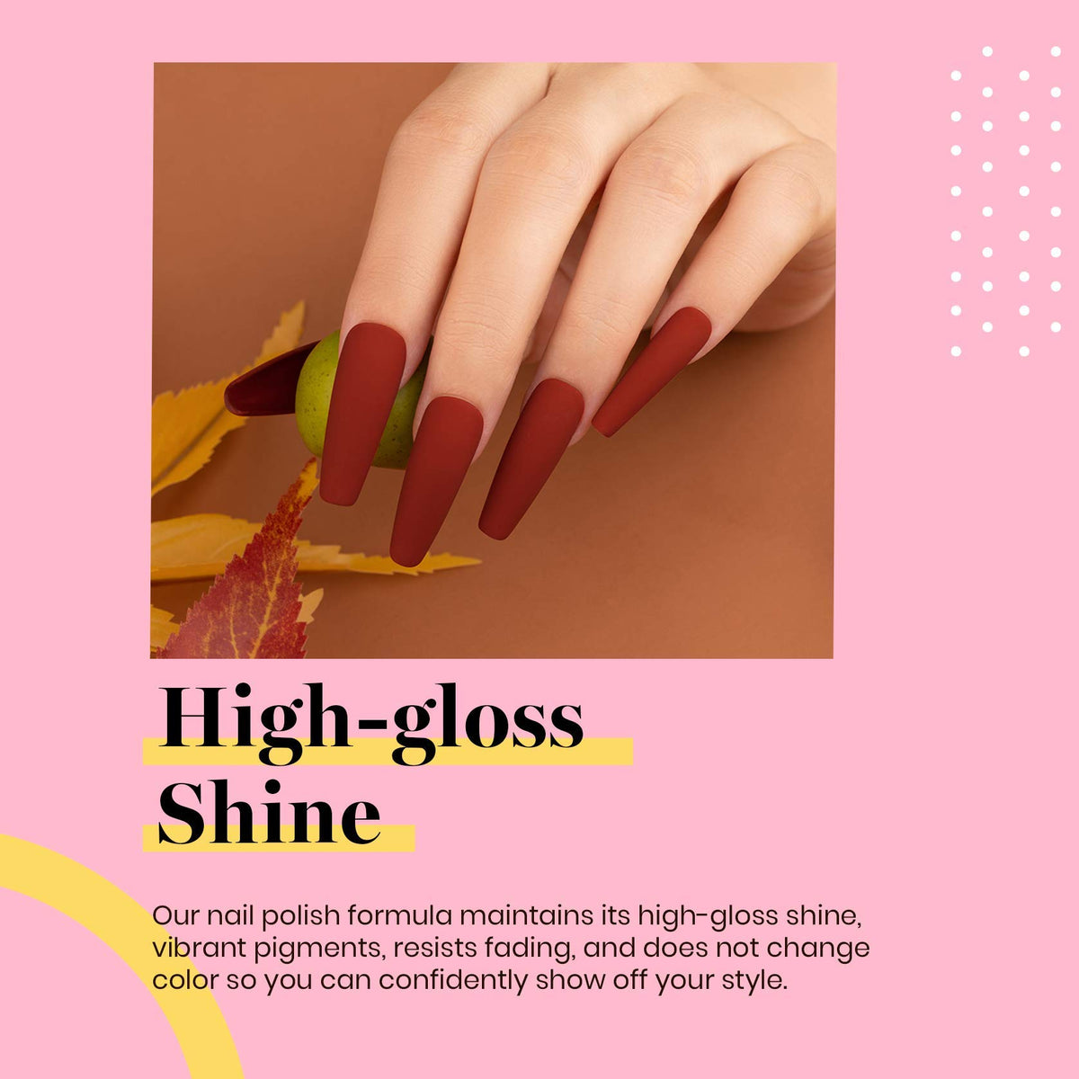 beetles Gel Polish Burgundy Gel Nail Polish 15ml application on nails