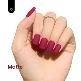 beetles Gel Polish Burgundy Gel Nail Polish 15ML in packaging