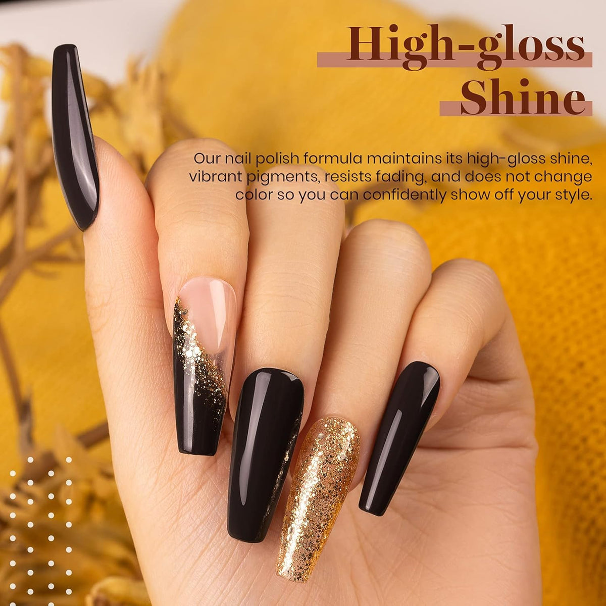 beetles Gel Polish Caramel Swirl Set applied on nails