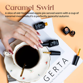 beetles Gel Polish Caramel Swirl Set gift presentation