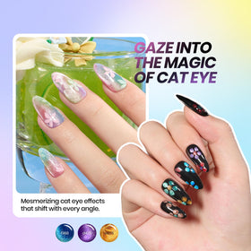 beetles Gel Polish Cat Eye Gel Nail Polish Set application example