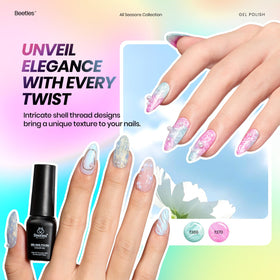 beetles Gel Polish Cat Eye Gel Nail Polish Set base and top coats