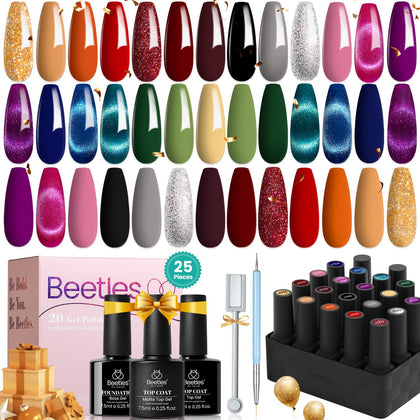 beetles Gel Polish Cat Eye Gel Nail Polish Set with 20 colours