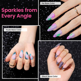 beetles Gel Polish Chameleon Gel Nail Polish Set in use on nails