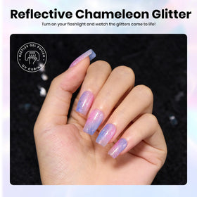 beetles Gel Polish Chameleon Set swatches on nails