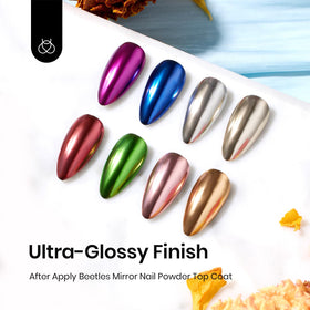 beetles Gel Polish Chrome Top Coat Gel 7.5ml side view