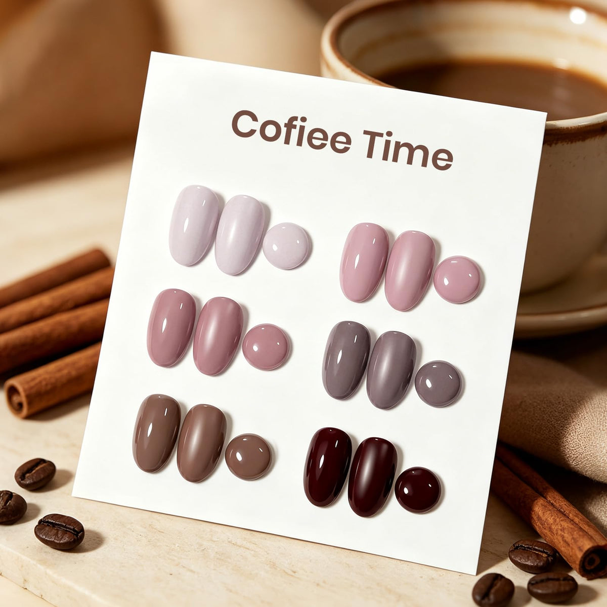 beetles Gel Polish Coffee Time Collection packaging side view