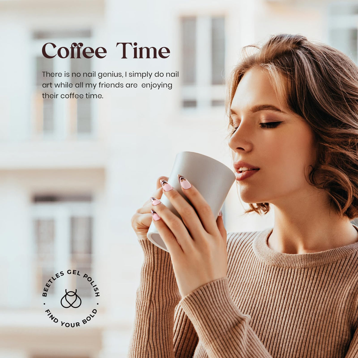 beetles Gel Polish Coffee Time Collection with UV lamp