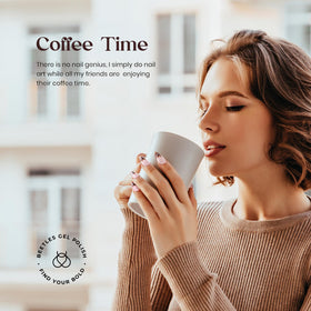 beetles Gel Polish Coffee Time Collection with UV lamp