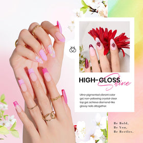 beetles Gel Polish colourful nail art display