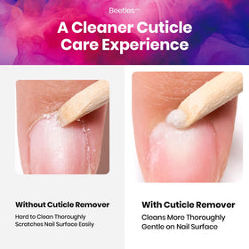 beetles Gel Polish Cuticle Remover application on nails