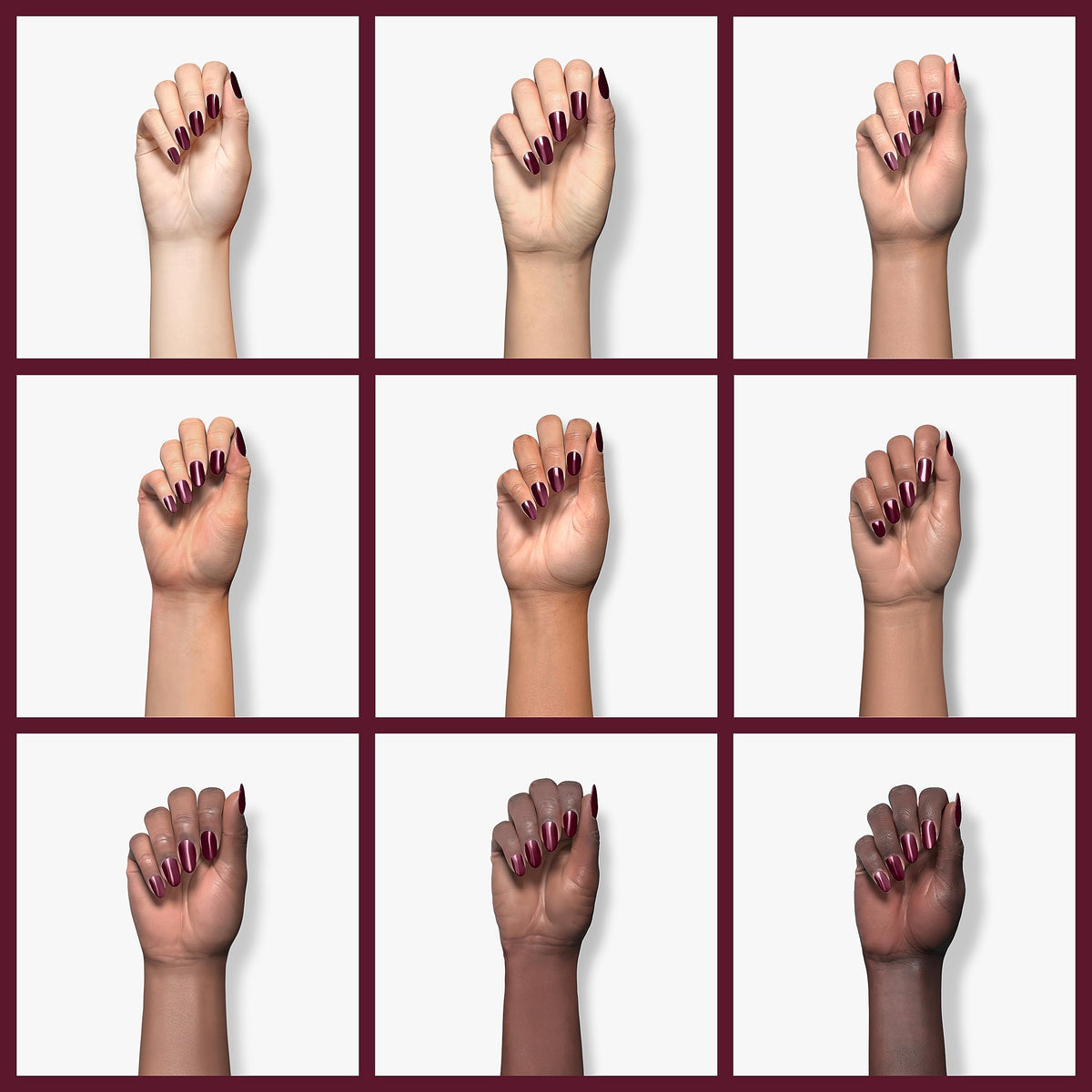 beetles Gel Polish Dark Red Gel Nail Polish packaging