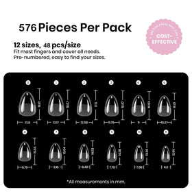 beetles Gel Polish Extra Short Almond Nail Tips lifestyle scene