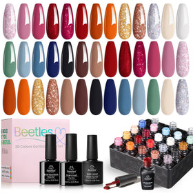 beetles Gel Polish Fall Gel Nail Polish Set 23Pcs front view